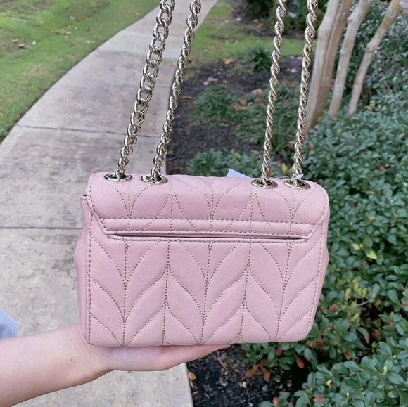 Kate Spade Mini Emelyn Crossbody Rosy Quilted Bag - Picture 3 of 5